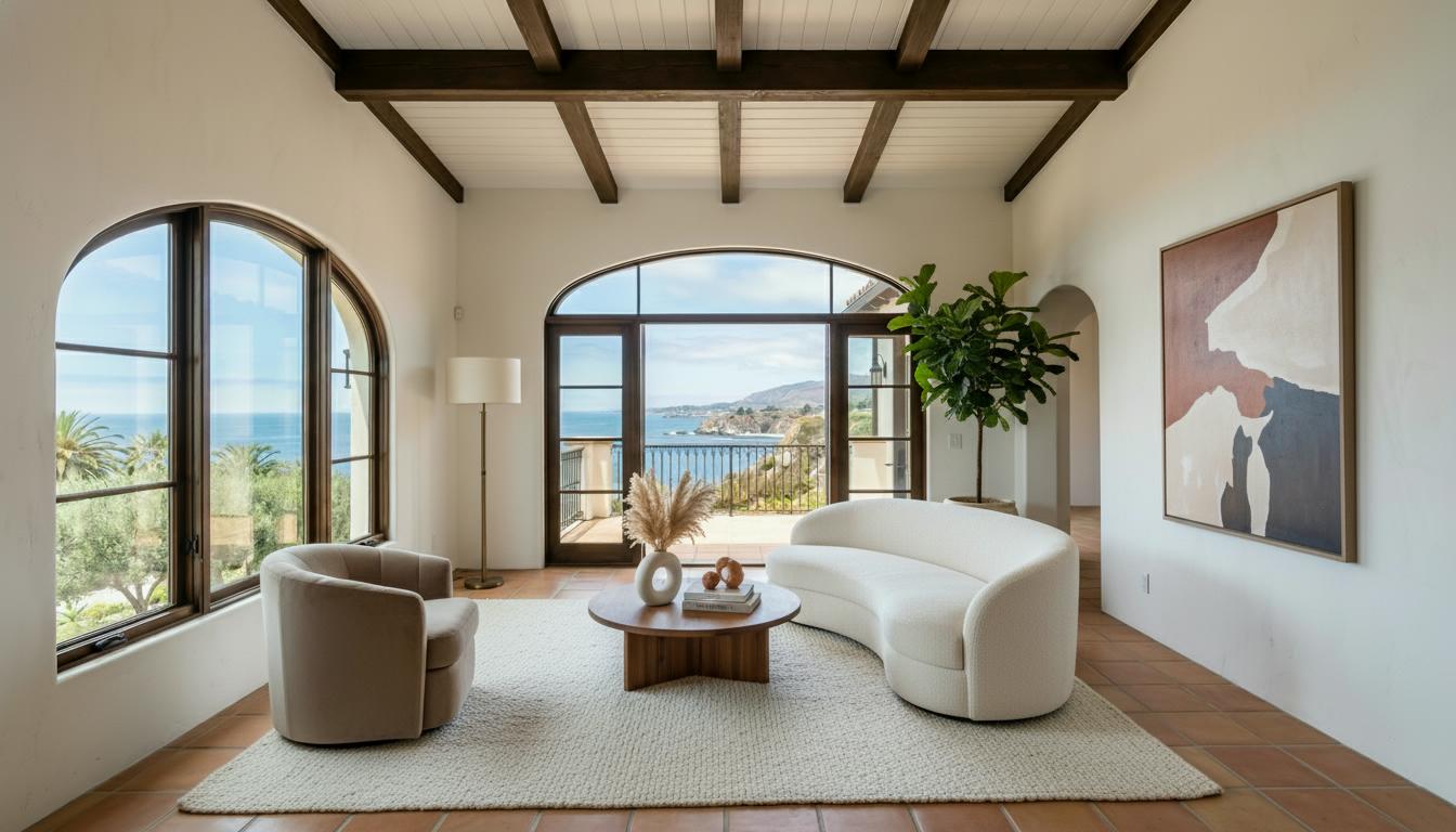 Room staged in Warm Contemporary style